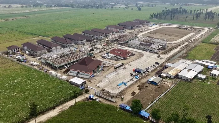 Progres pembangunan Sekolah Rakyat di Kabupaten Kediri telah mencapai lima puluh tujuh persen. (DOK. Nindya Karya)