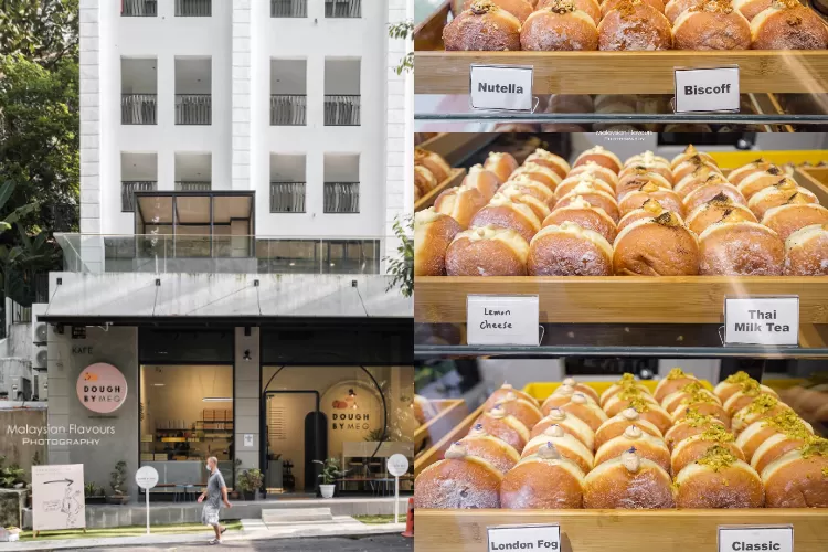 Gerai dan varian donat di Dough by Meg, Kuala Lumpur, Malaysia. (malaysianflavours.com)