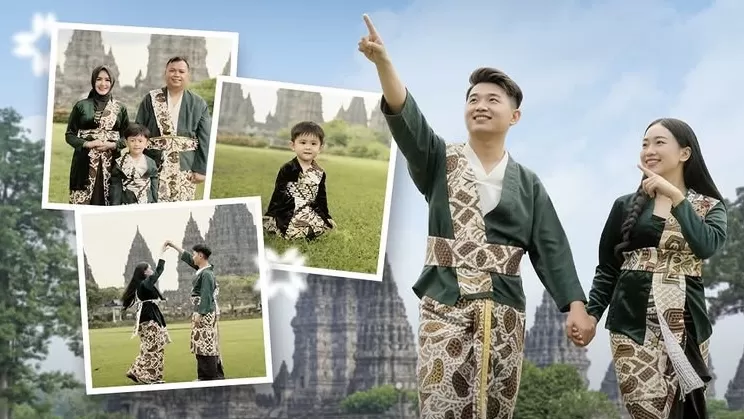 Jalan-jalan ke Prambanan sekarang bisa sekalian tampil estetik dengan balutan wastra Nusantara. Mulai Rp75 ribu, sudah bisa styling dan foto-foto cantik di area candi.