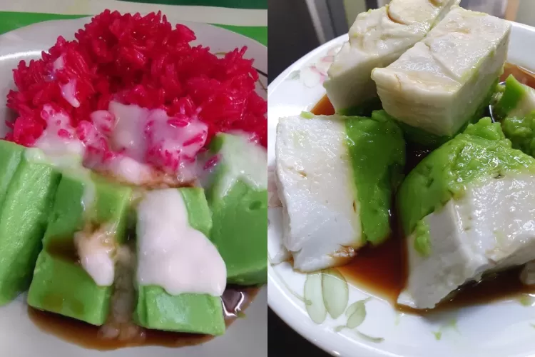 Kuih lompat tikam khas Kelantan (kiri) dan Terengganu (kanan).  (Facebook/Resepi Masakan Daging, dailymakan.com)