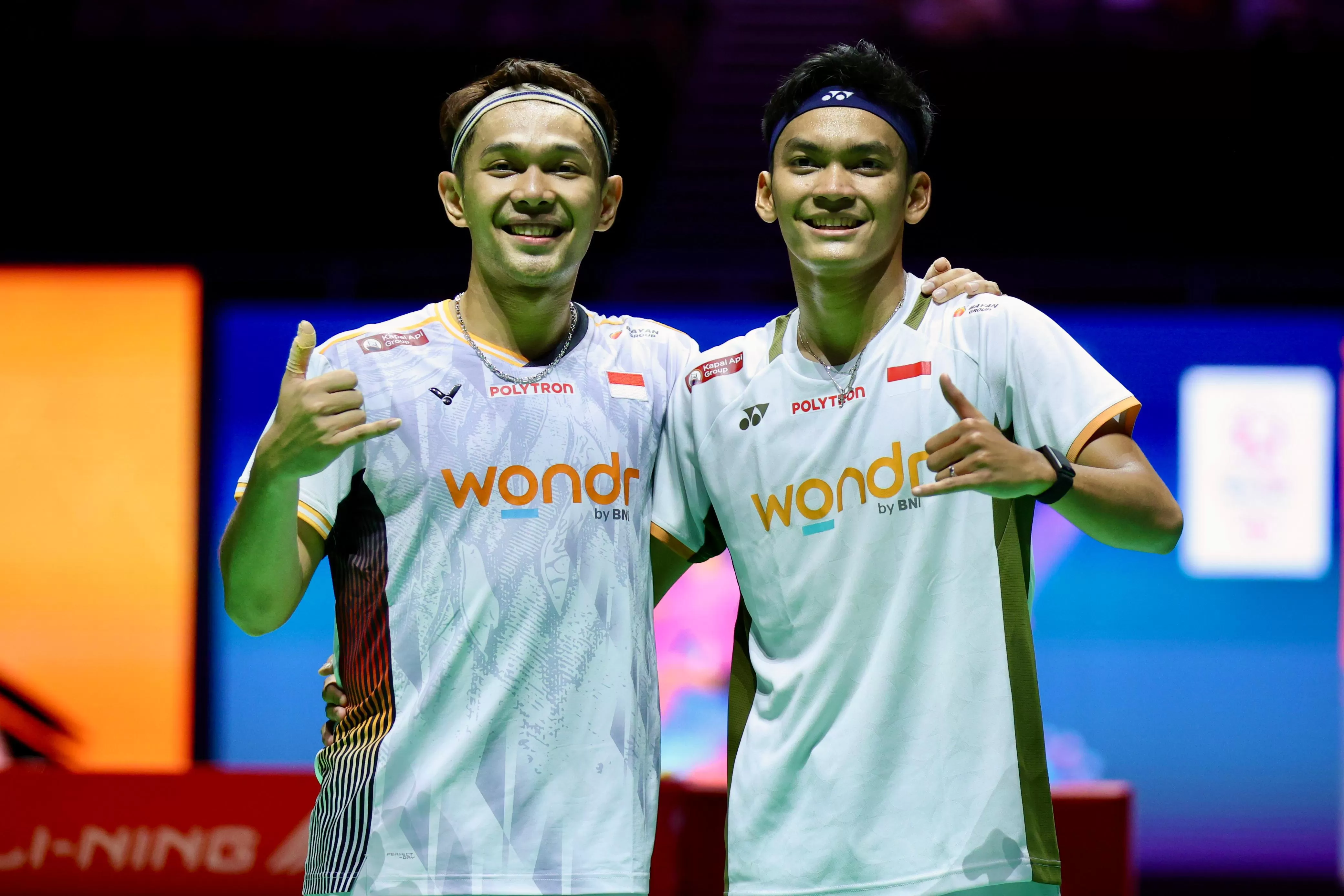 Fajar/Fikri tembus final Singapore Open 2026. Buah manis hasil regenerasi bulu tangkis Indonesia yang didukung BNI. (Dok. PBSI)