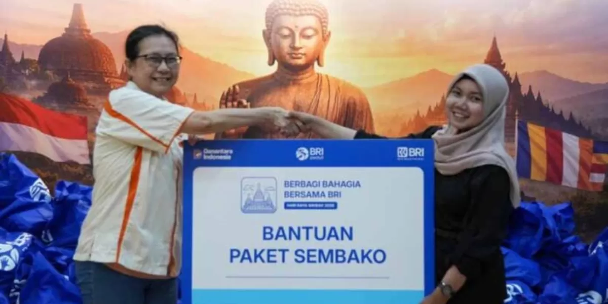 BRI Peduli salurkan 1.000 paket sembako bagi umat Buddha di dua wihara Jakarta untuk memperingati Hari Raya Waisak 2026. (Dok. BRI)