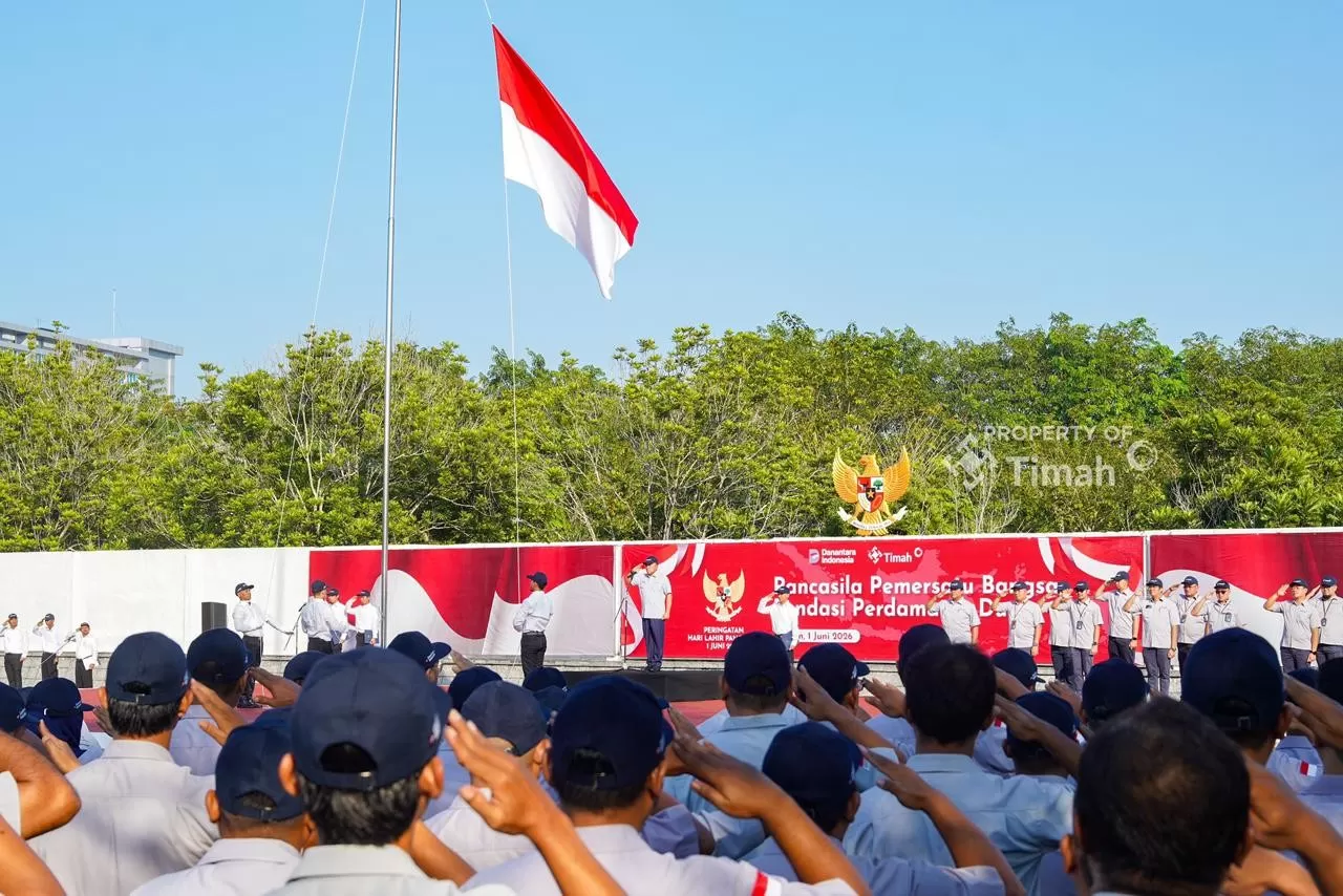 Peringatan Hari Lahir Pancasila menjadi momentum bagi PT TIMAH untuk meneguhkan semangat gotong royong, integritas, dan nasionalisme di lingkungan perusahaan.