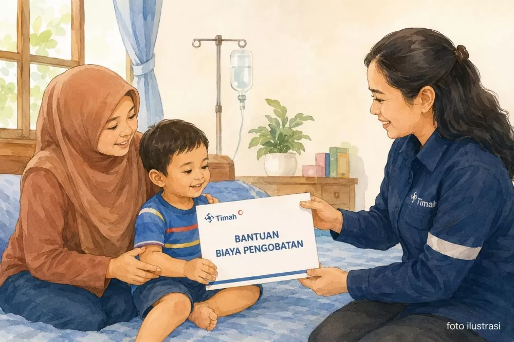 Bantuan pengobatan dari PT TIMAH diharapkan dapat membantu keluarga pasien yang sedang menghadapi tantangan kesehatan.