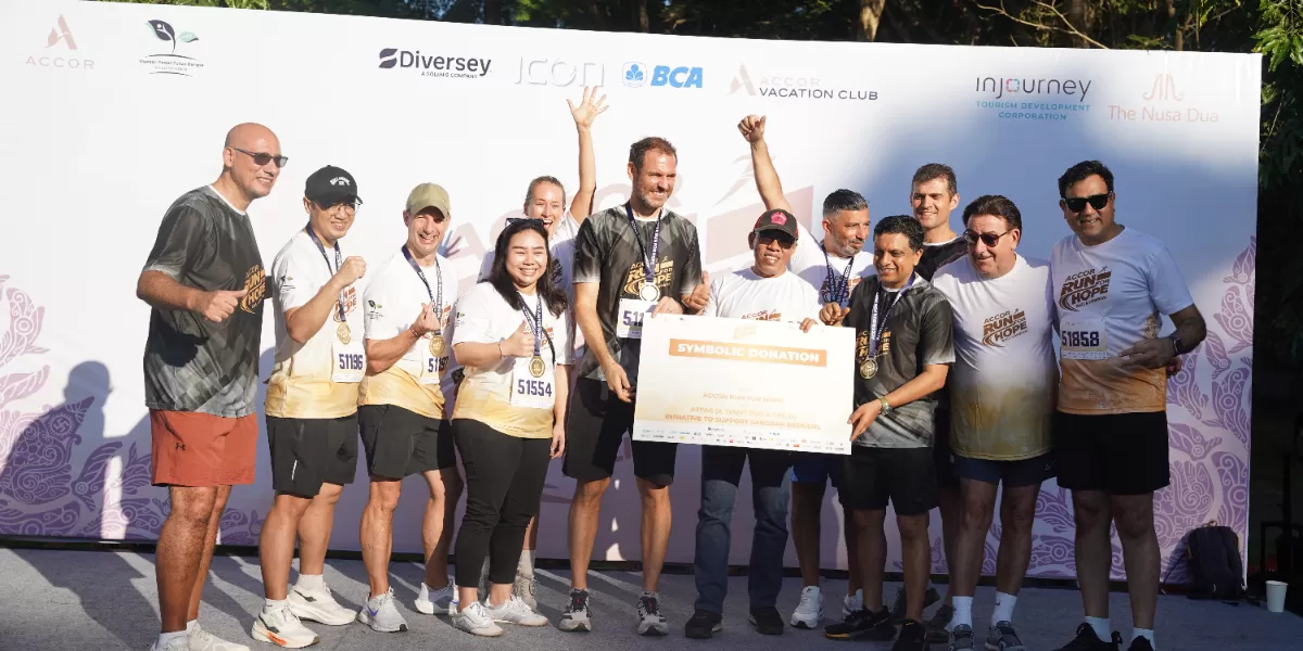 Accor Run for Hope 2026 sukses digelar di Nusa Dua, Bali, melibatkan 1.400 peserta untuk mendukung pendidikan anak kurang mampu di Sanggar Bedugul. (Dok. ITDC)