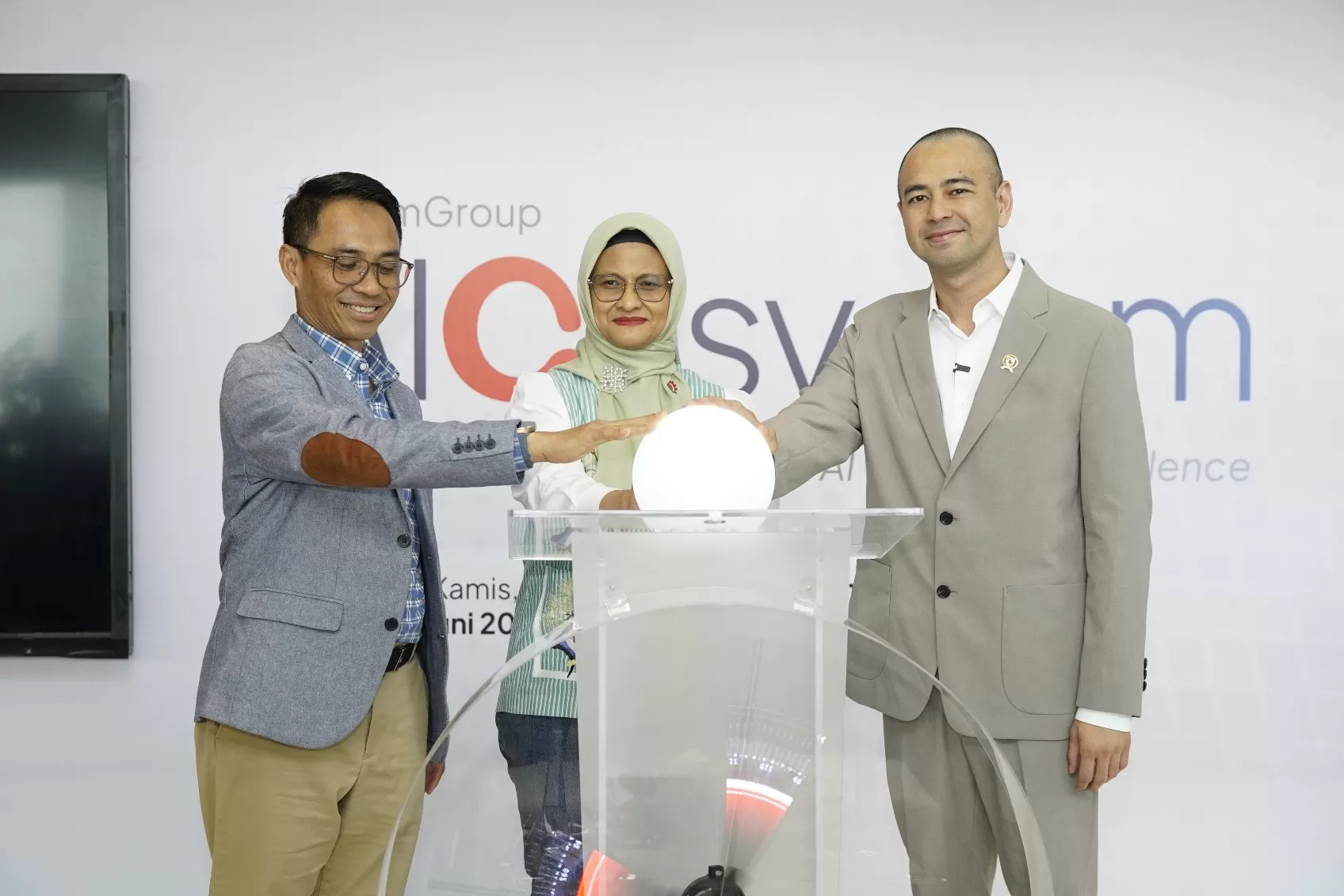 Telkom secara resmi meluncurkan AIcosystem di Jakarta, Kamis (4/6). (Dok. Telkom)