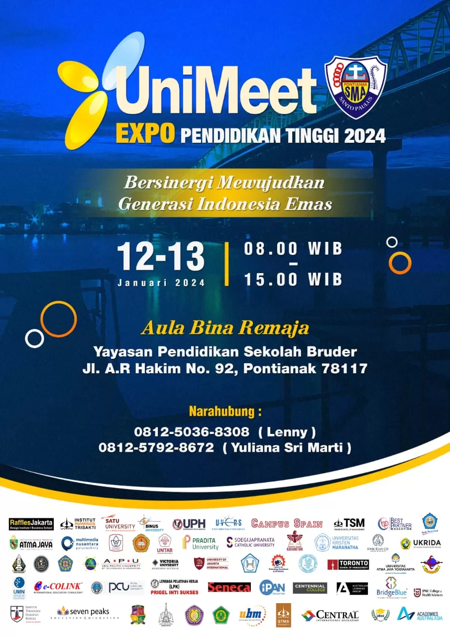 Uni Meet EXPO Pendidikan Tinggi 2024 Di SMA Santo Paulus Pontianak ...