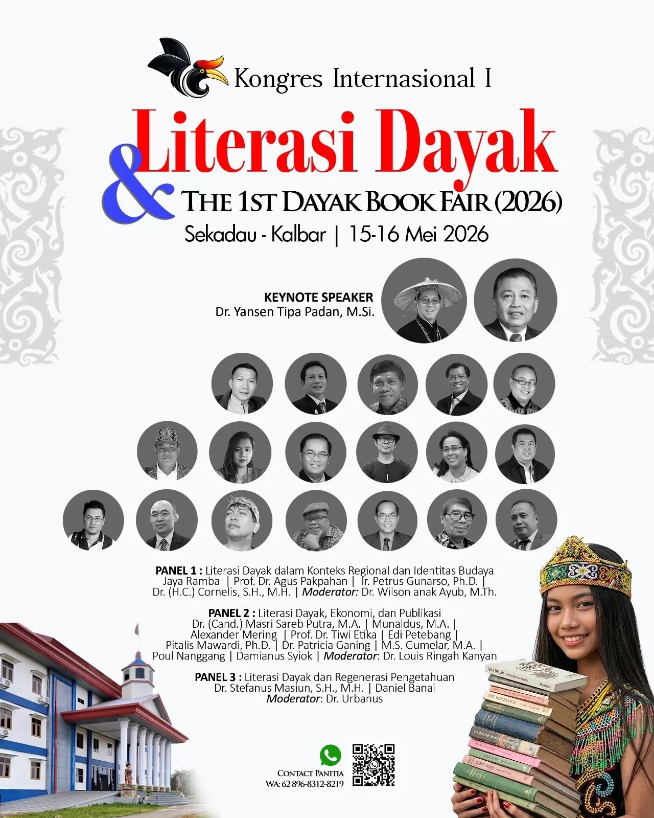Semangat kebudayaan dan literasi bersatu dalam Kongres Internasional Literasi Dayak I & The 1st Dayak Book Fair 2026 di Sekadau, 15&ndash;16 Mei 2026 (Sumber foto: Literasi Dayak)