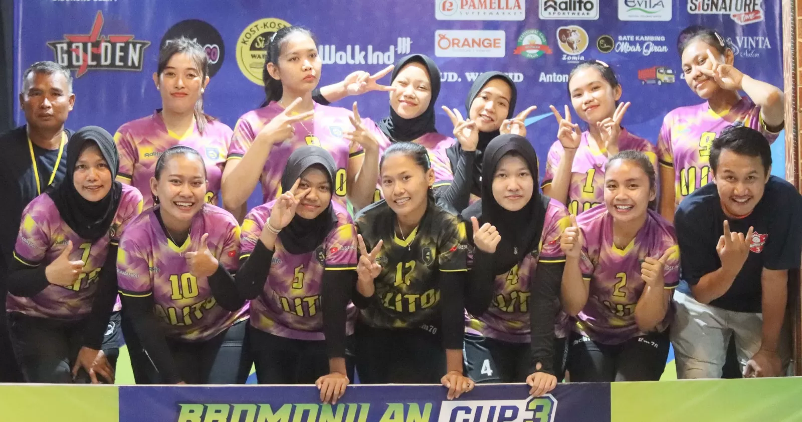  Salah satu tim putri finalis di Bromonilan Cup 3.  (Wakid)