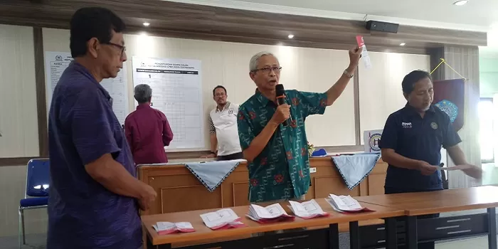 Prosesi pemilihan pengurus Asosiasi LPMK se Kota Yogya periode 2023-2028.