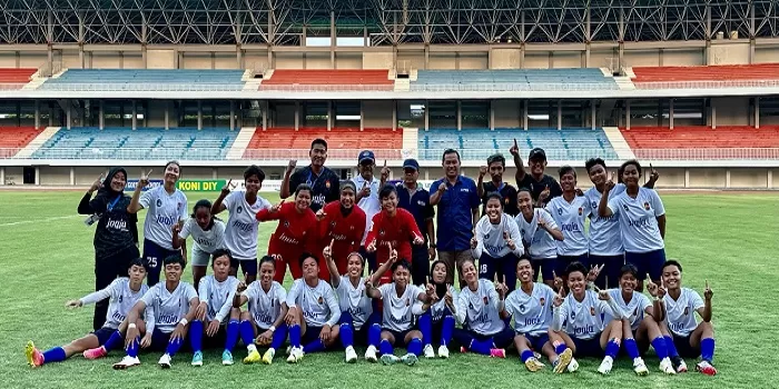  Tim putri DIY rayakan lolos pertama kali ke PON (Harminanto)  