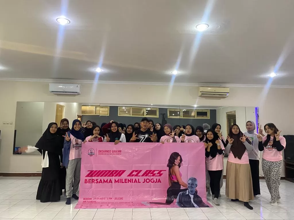   Srikandi Ganjar Ajak Milenial Hidup Sehat Lewat Senam Zumba   (istimewa)