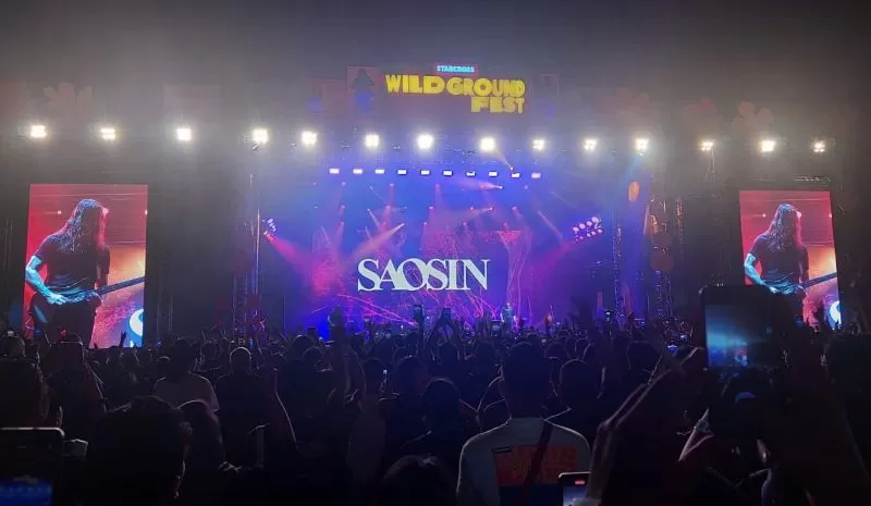 Saosin sukses menghibur penonton Wild Ground Fest di Candi Prambanan (Istimewa)