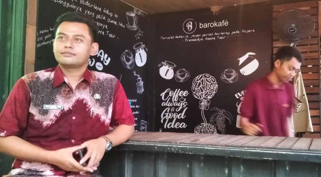 Kepala Desa Megunung Kidul Purworejo Malik Khairul Anam (Foto : Widyo Suprayogi)