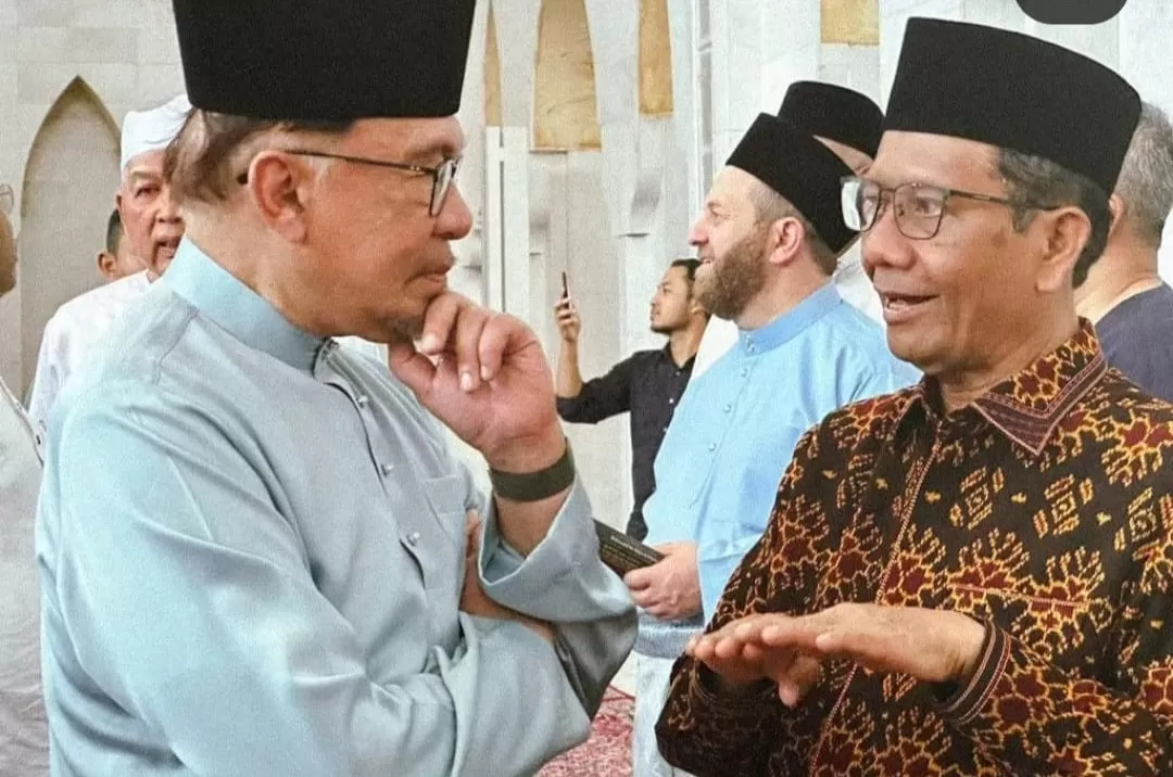 Pertemuan Mahfud MD dan Anwar Ibrahim di Malaysia (Foto Istimewa