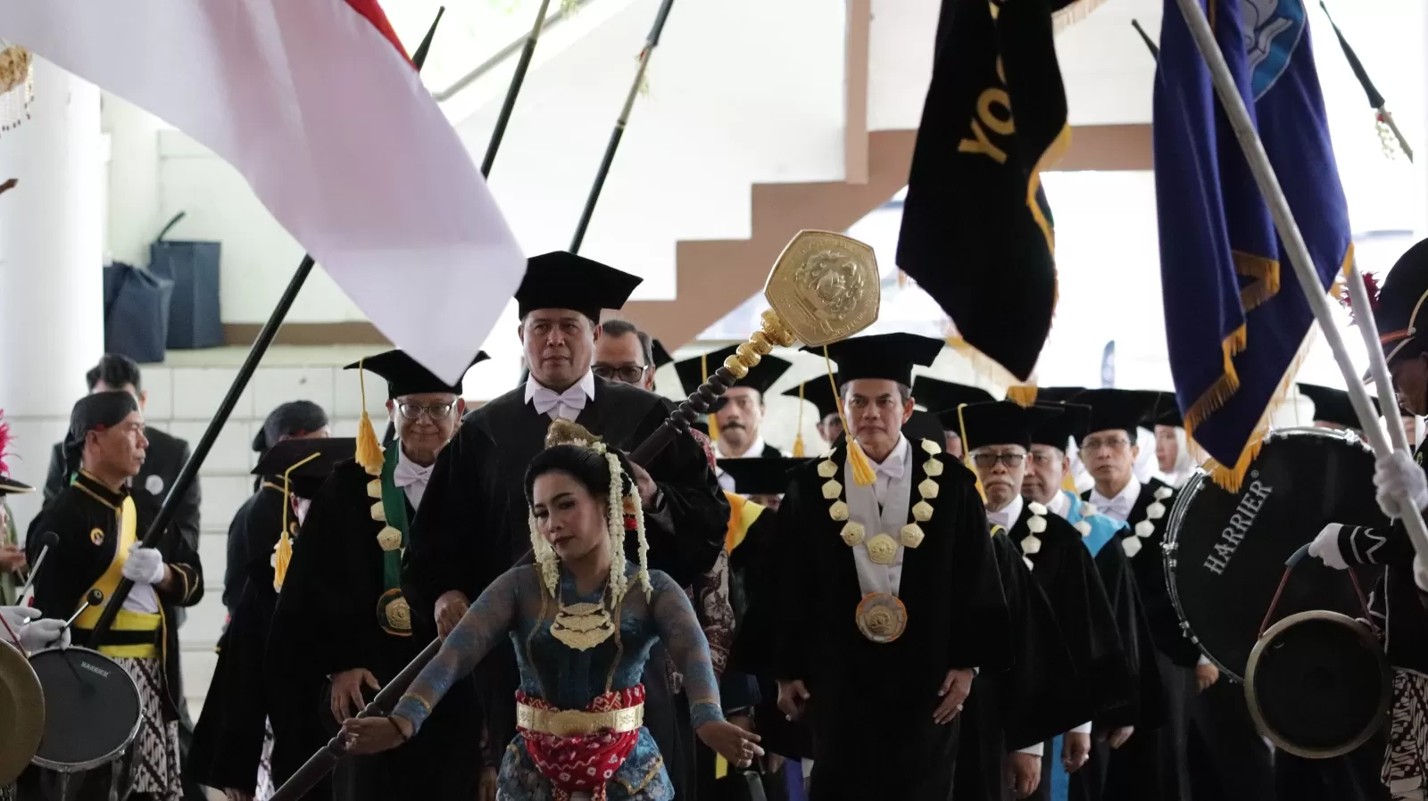 Prosesi sidang senat terbuka Dies Natalis ke 65 UPN Veteran Yogyakarta. (Istimewa)