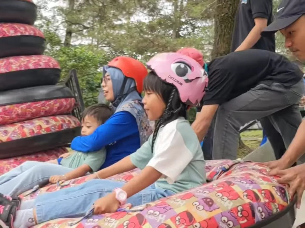 Mountaine slide yang jadi salah satu andalan Kaliurang Park (Istimewa)