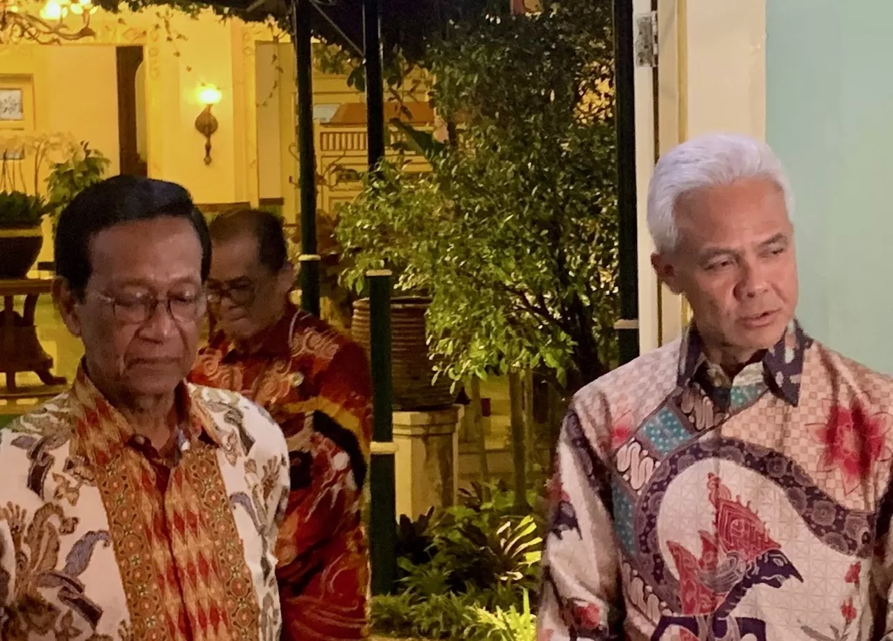 Ganjar Pranowo bersama Sri Sultan HB X (Istimewa)