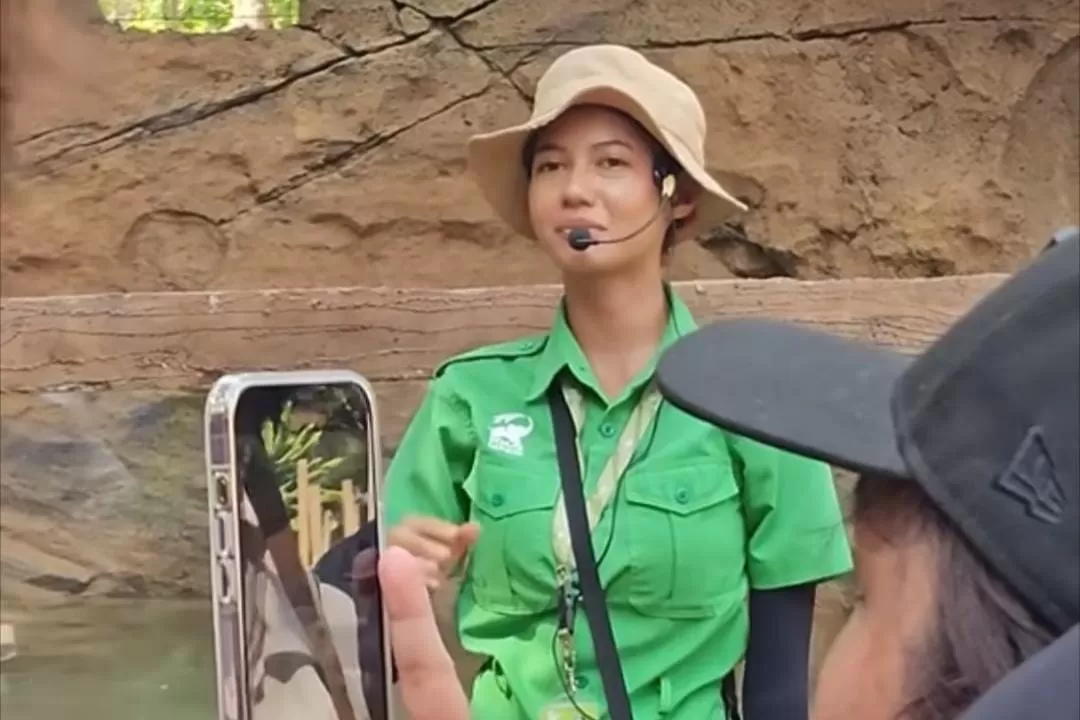 Klaudia Krish yang dibilang mirip Pevita Pearce  (TikTok @fitriyastyas)