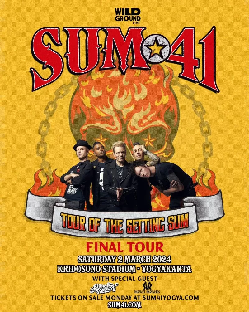 SUM 41 bakal hebohkan pandemen punk di Jogja (Istimewa)