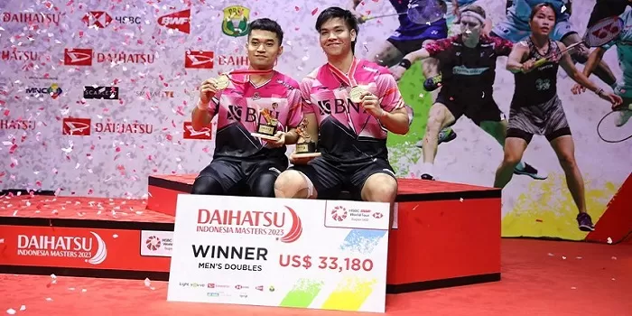 Podium Indonesia Master 2023 yang berhasil diraih The Babies. (Instagram @daniel.marthin)