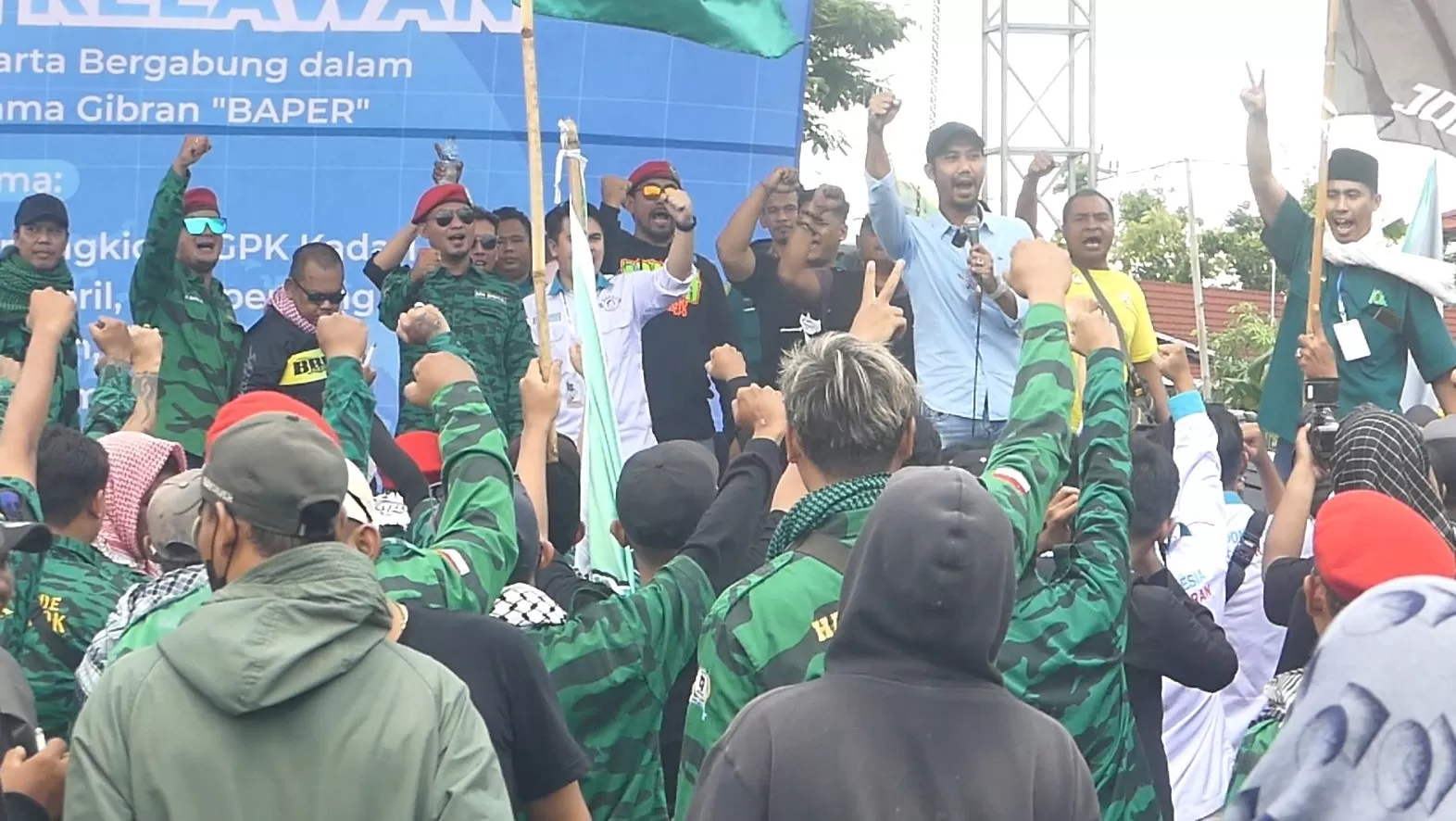 Deklarasi dukungan paslon Prabowo-Gibran. (Foto : Dedy EW)