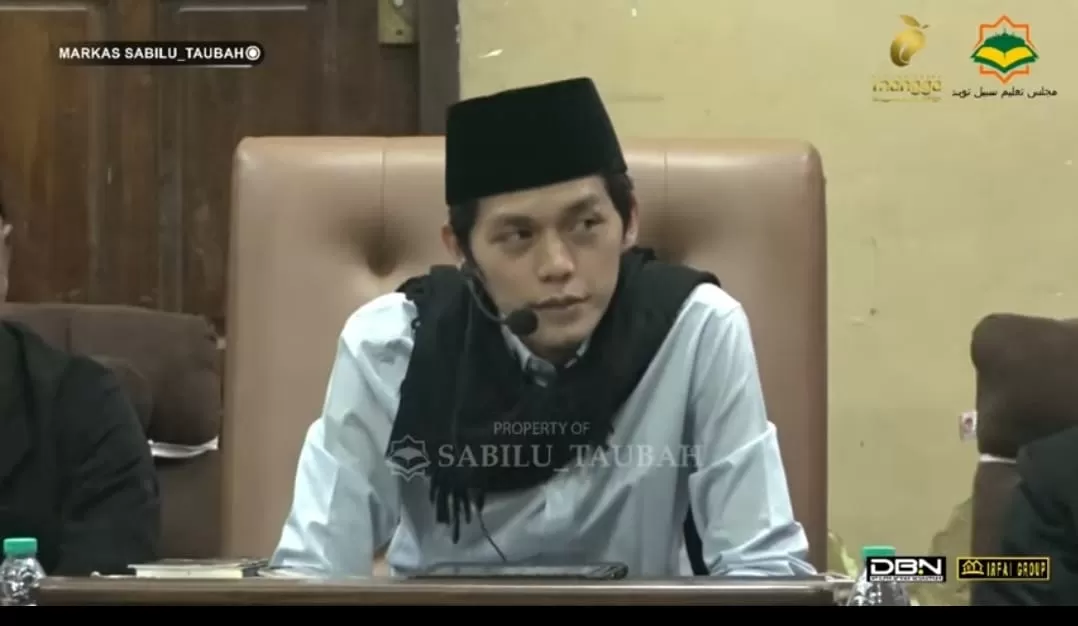 Gus Iqdam saat rutinan Sabilu Taubah (SS Youtube @gusiqdamofficial1024)