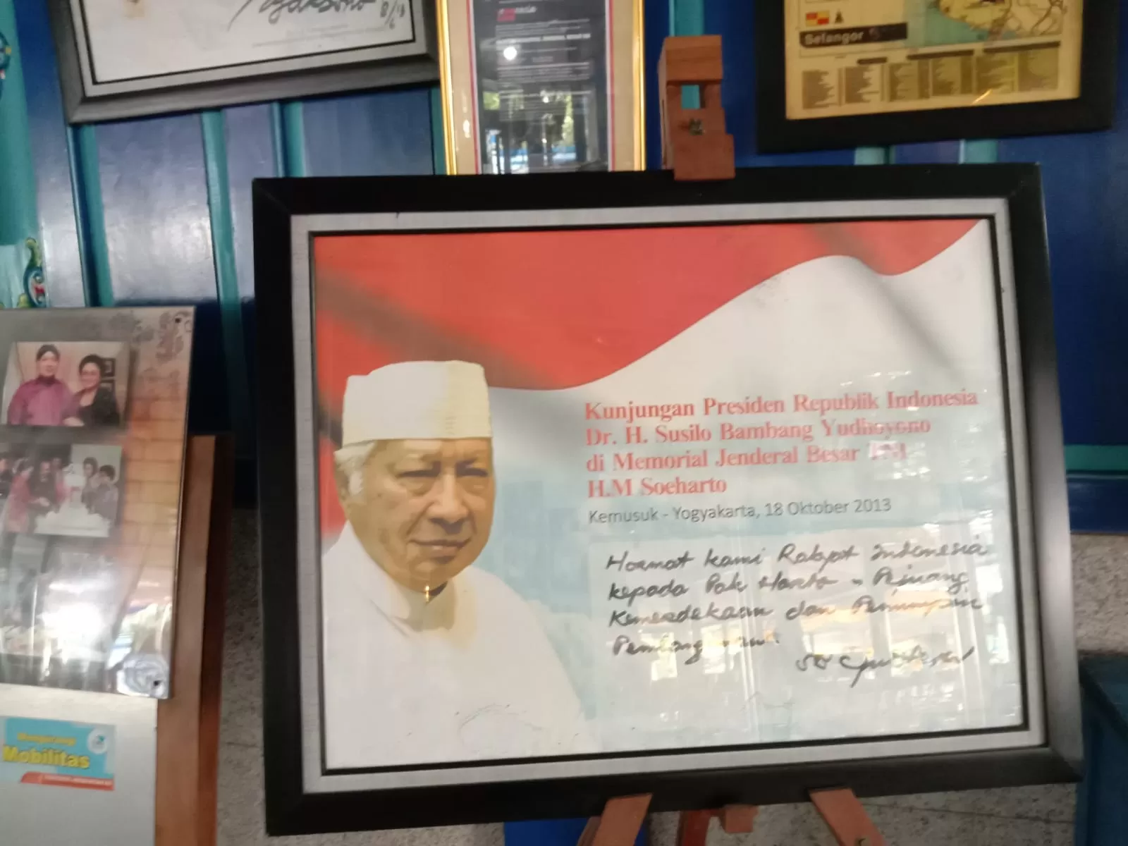 foto dokumentasi pribadi diambil di museum soeharto