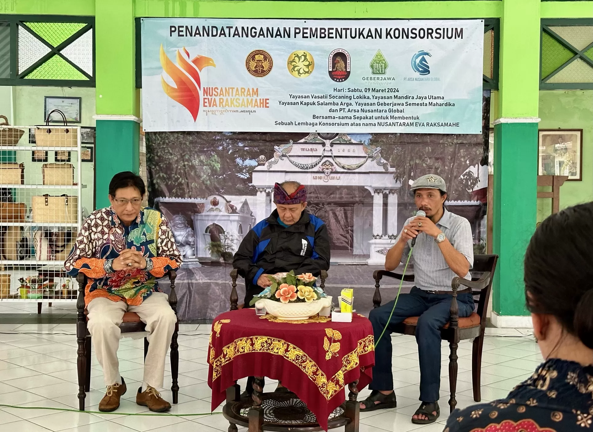 Konsorsium Nusantaram Eva Raksamahe saat dibentuk (foto: Harminanto)