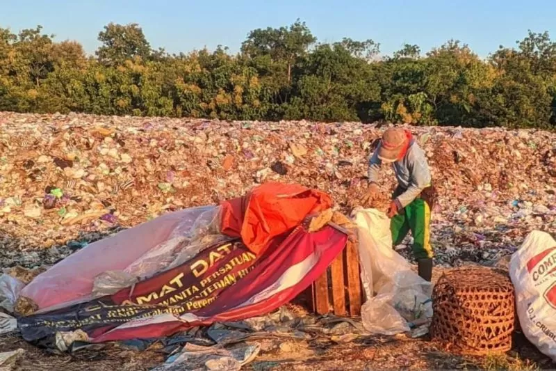 Tumpukan sampah (Antara)