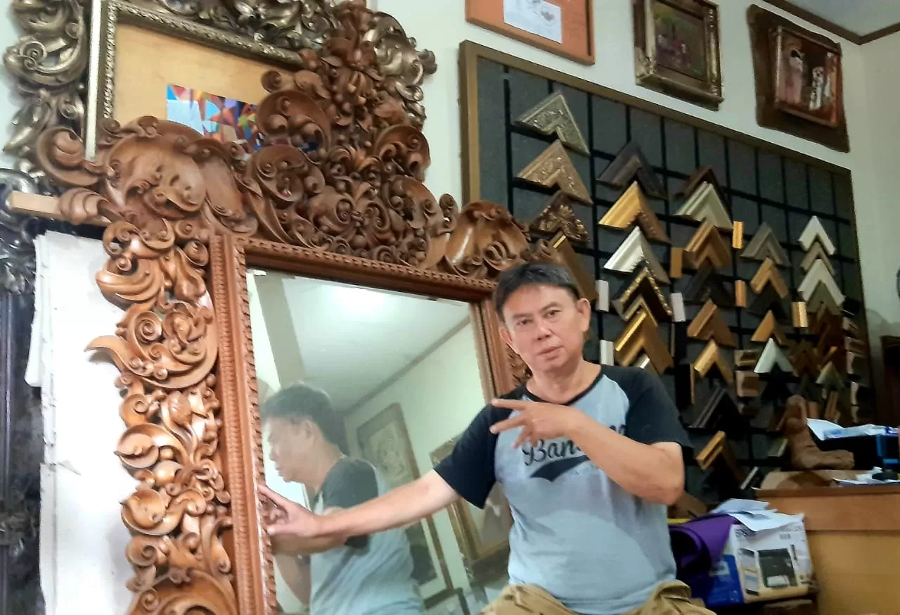 Yakobus Mego Suryo juragan 'Yakob Pigura'.&nbsp;Foto : Khocil Birawa