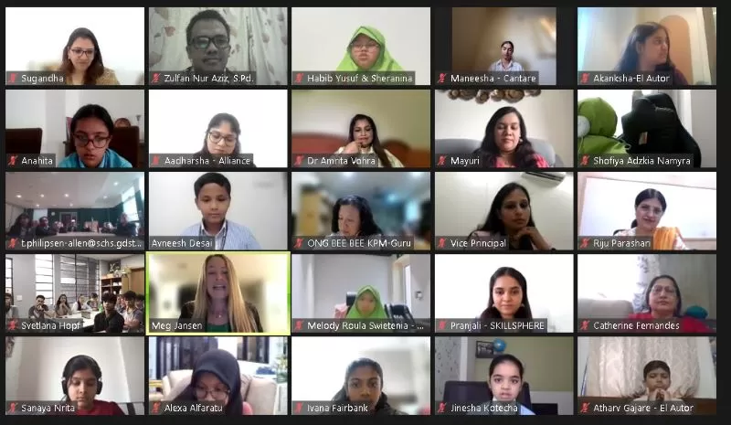 Para peserta saat mengikuti konferensi secara daring  (Foto : Istimewa)