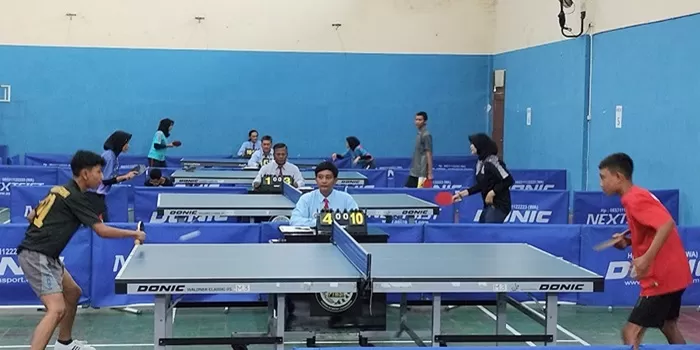 Para atlet muda saat bertanding.(Foto: Devid Permana)