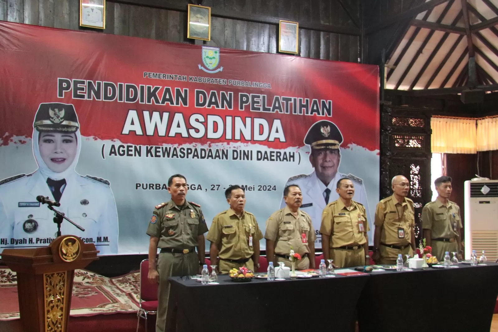 Diklat agen kewaspadaan dini di Purbalingga (foto: Toto R)