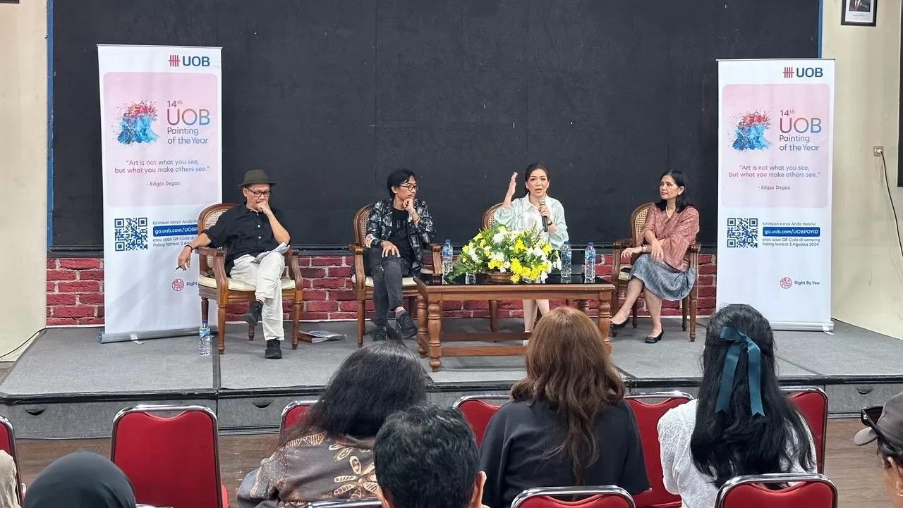 Suasana ngobrol bersama UOB Indonesia di Vredeburg (Harminanto)