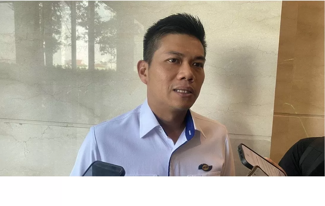 Ketua Umum APJII Muhammad Arif saat berdialog dengan awak media usai menghadiri Perayaan HUT ke-28 APJII di Jakarta, Rabu (15/5/2024) ( Arsip FOTO ANTARA/Hreeloita Dharma Shanti/am.)