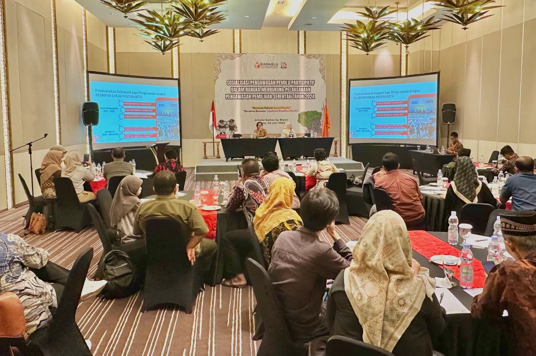 Suasana sosialisasi pengawasan bersama Bawaslu DIY (Harminanto)