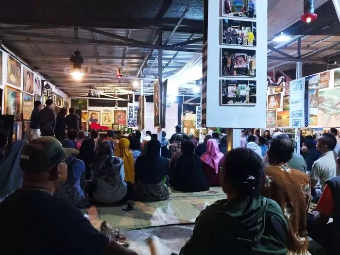 Acara pembukaan sanggar seni dan galeri Wetan Ndalan   (Ist)