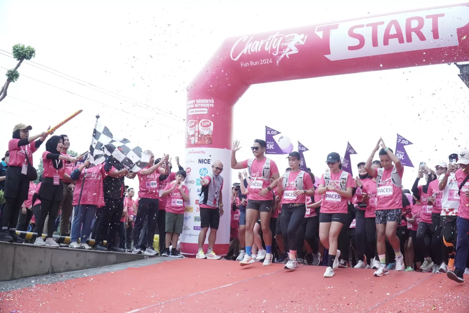 Start peserta Charity Fun Run gelaran Teleperformance Indonesia  di Jogja City Mall (Ist)