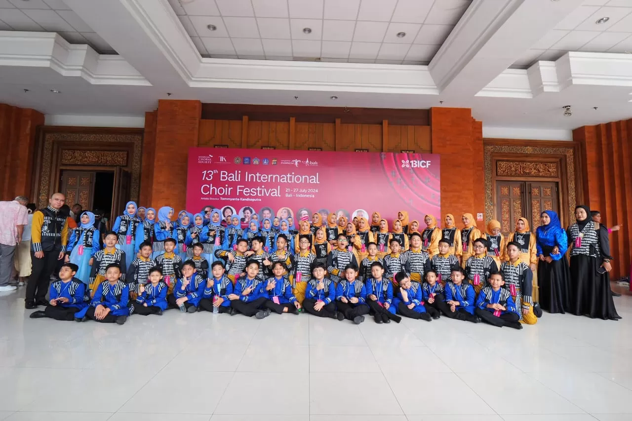 Tim paduan suara SD Muhammadiyah Sapen meraih prestasi membanggakan di ajang lomba paduan suara Bali International Choir Festival (BICF) (Ist)