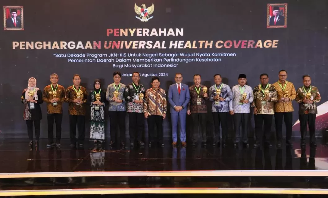  Penyerahan Penghargaan  UHC Award 2024 kategori Pratama di Jakarta (Ist)