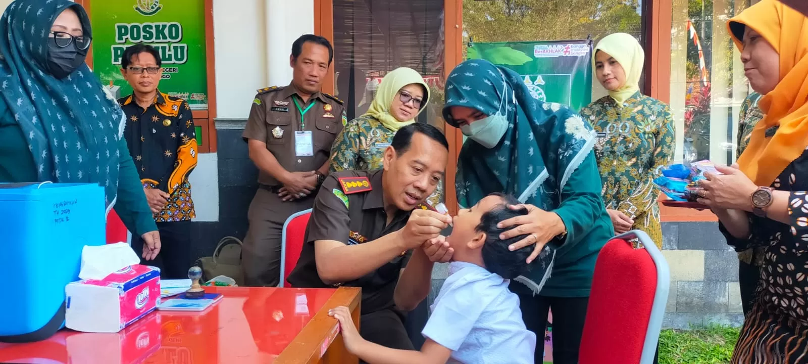 Pelaksanaan PIN) polio di Aula kantor Kejari (Ist)