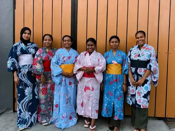  Para siswa dari Provinsi Papua Barat Daya yang lolos melanjutkan studi ke Jepang.&nbsp;KR-Istimewa