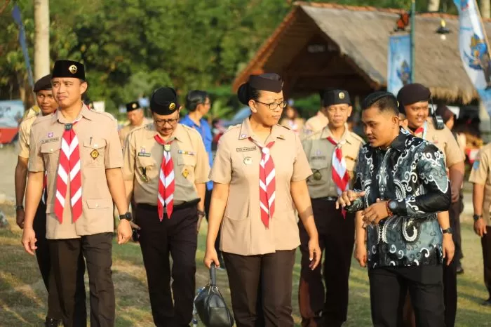 GKR Mangkubumi selaku Ketua Kwartir Daerah DIY hadir dalam acara Raimuna DIY 2024 (Indah Gita Pertiwi)