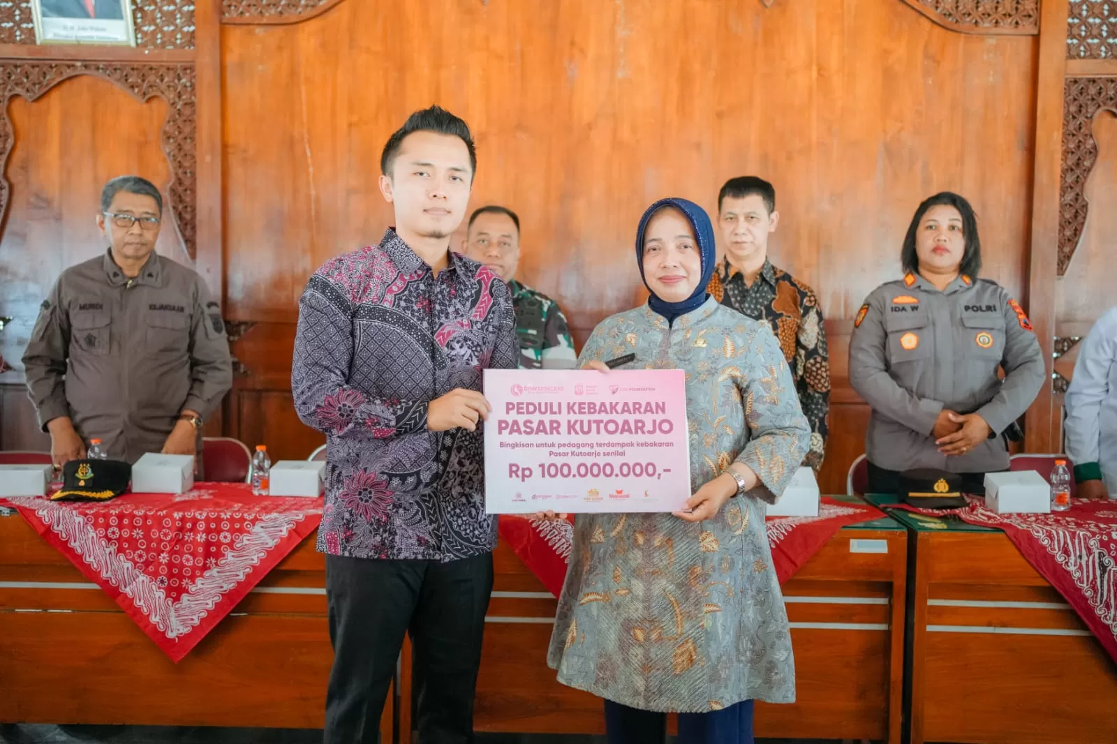 Skincare asli Purworejo sumbang pedagang pasar korban kebakaran (Ist)