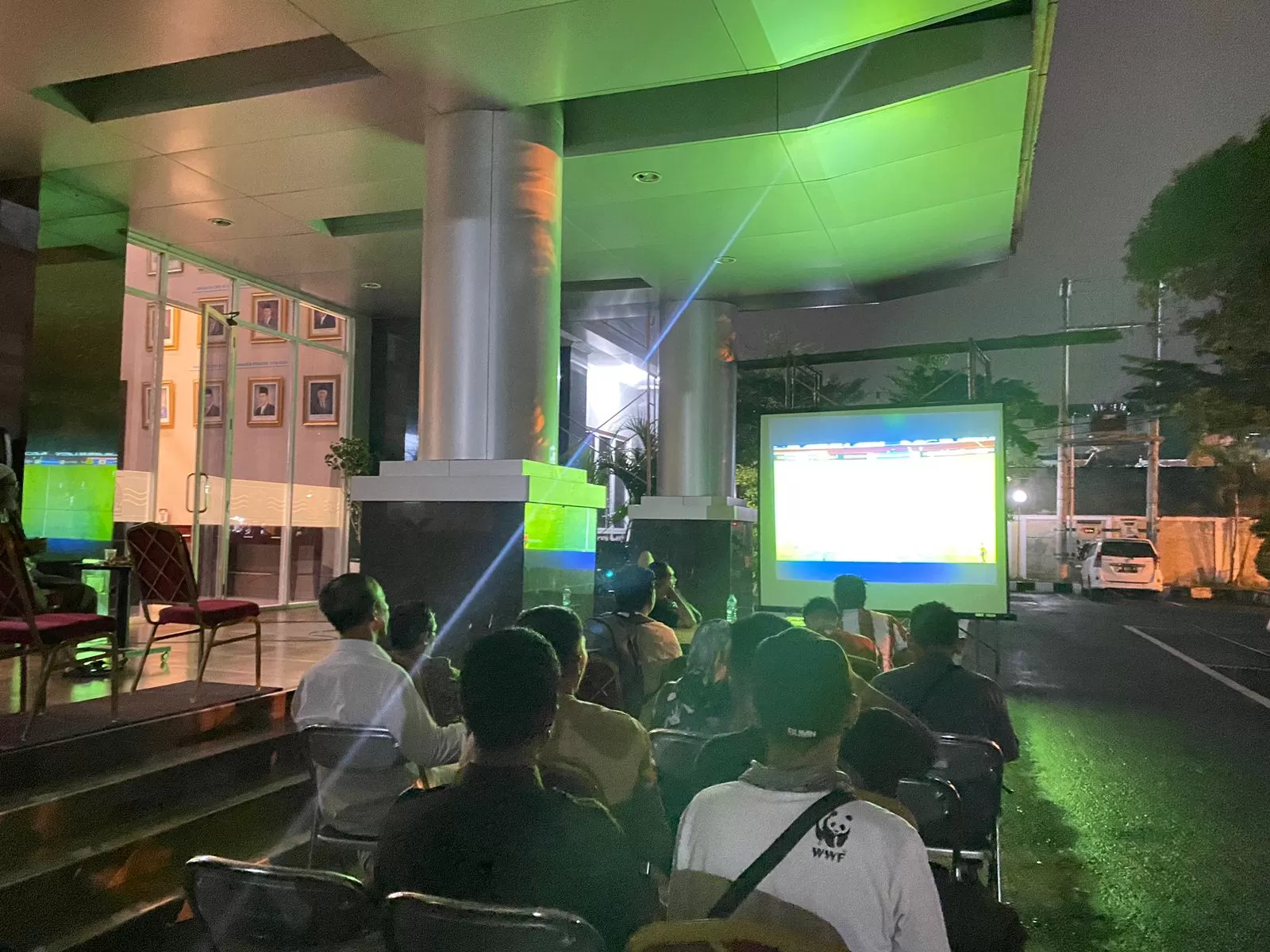 Suasana nobar di DPD RI DIY semalam (Ist)