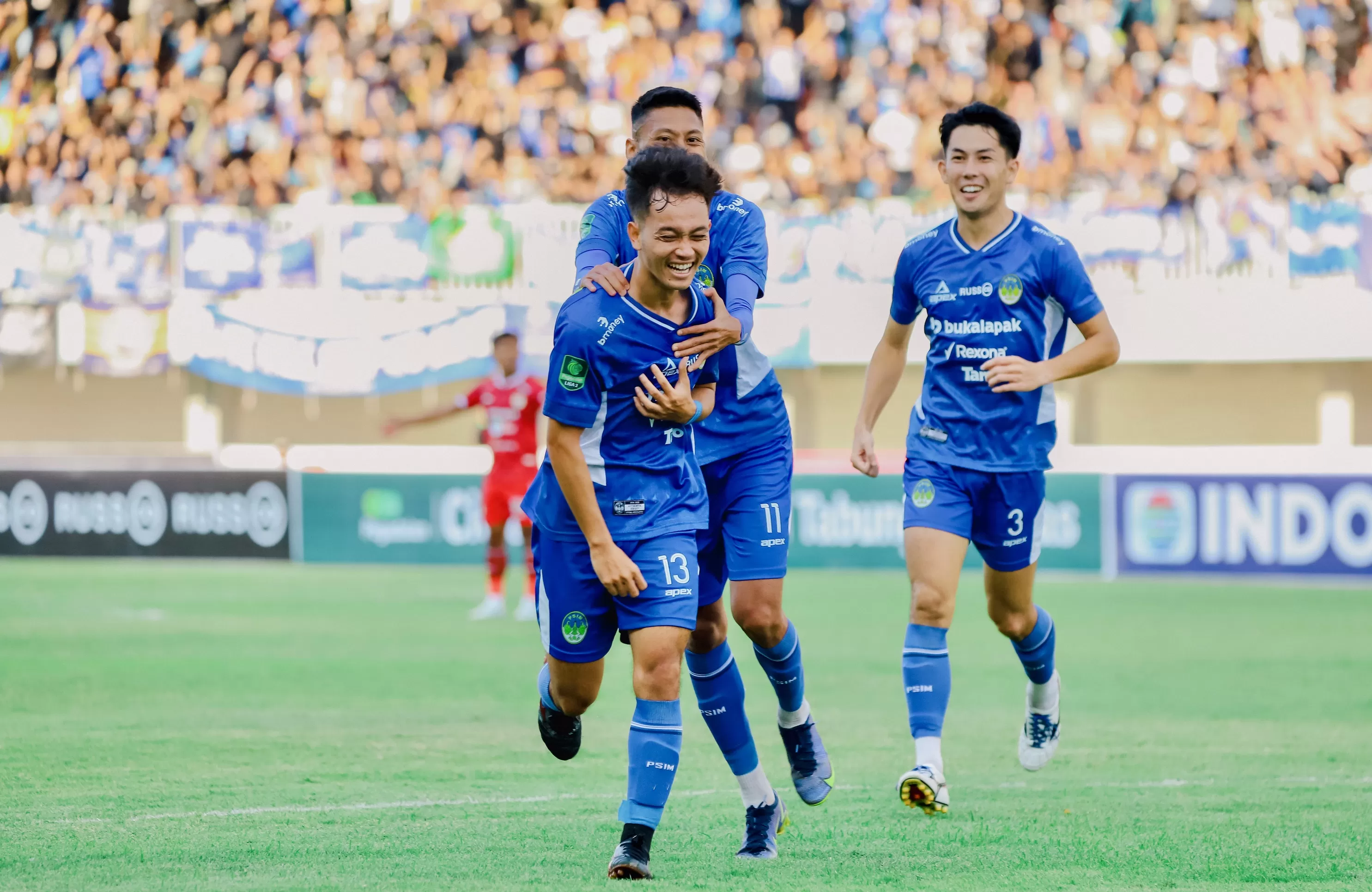  Fariz mencetak satu gol dan sebuah asist membantu PSIM menang dengan skor meyakinkan 3-0. (Ist)