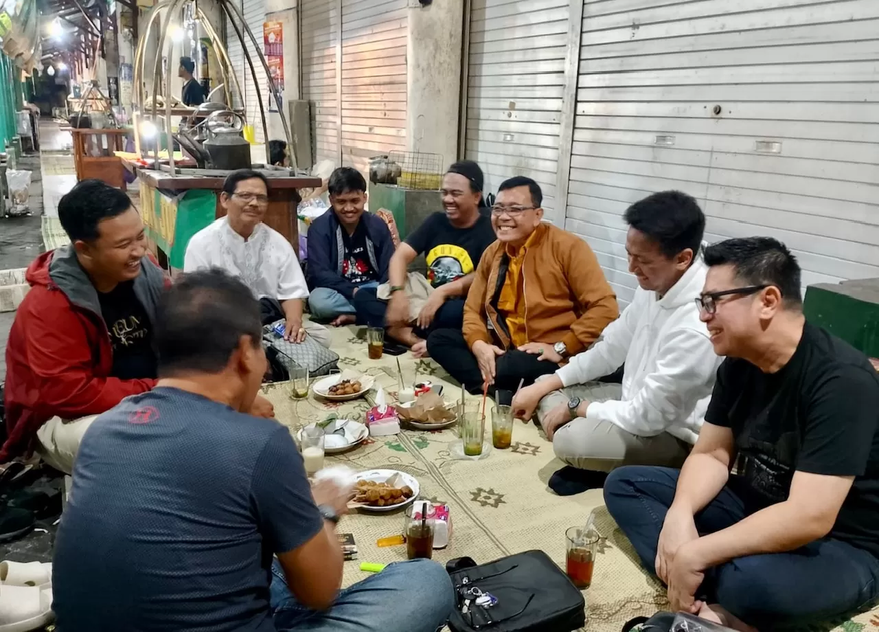 Marrel ajak pengurus Gerindra ngangkring di Lik Man (Ist)