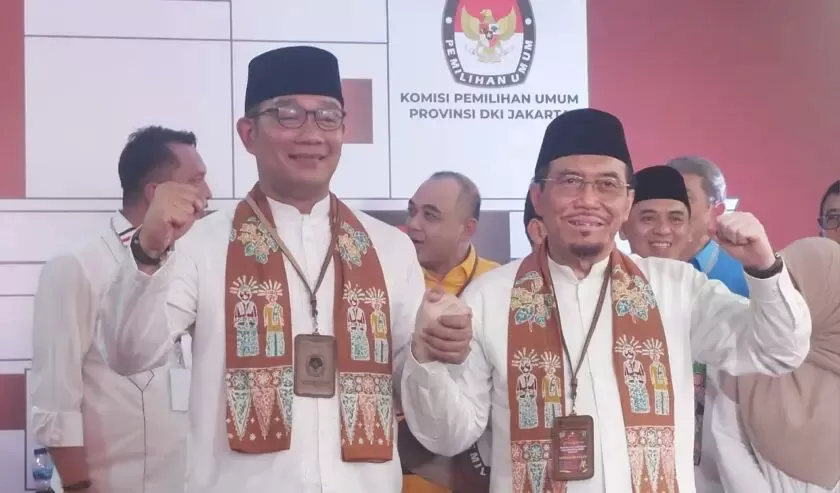  Pasangan Ridwan Kamil dan Suswono dalam Pilgub Jakarta (X: @naelnalu) 