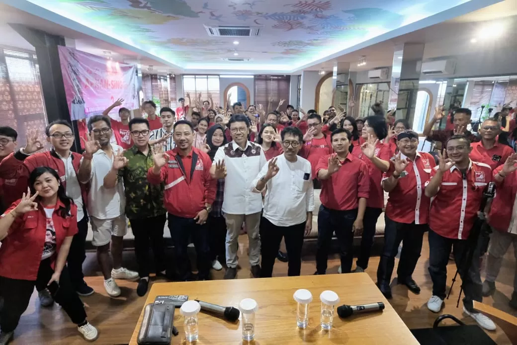 Konsolidasi internal pengurus dan kader PSI Kota Yogya bersama Afnan-Singgih.  (Ist)